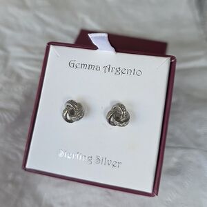 Gemma Argento 925 Knot Earrings